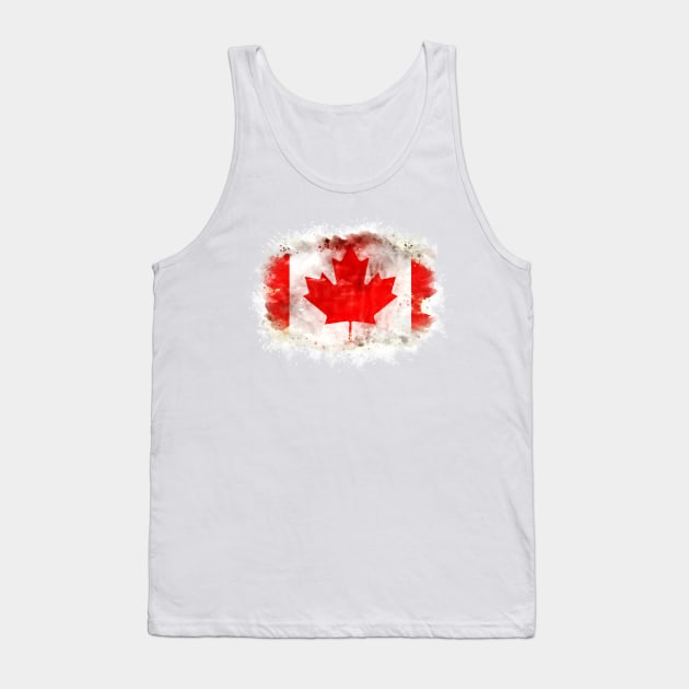 CANADA National flag watercolor artwork Tank Top by Naumovski